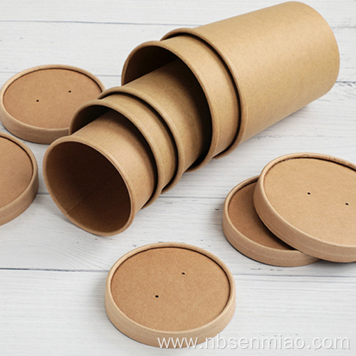 Disposable takeaway Kraft paper Eco Friendly soup bucket